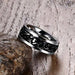 8MM Titanium Steel Rotating Chain Ring Punk Style Unisesx Ring Jewelry