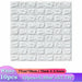 10pcs 3D Wall Sticker Imitation Brick Decoration Waterproof Self-Adhesive Wallpaper