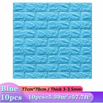 10pcs 3D Wall Sticker Imitation Brick Decoration Waterproof Self Adhesive Wallpaper