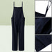 Women Strap Loose Jumpsuit Casual Wide Leg Pants Oversized Cotton Linen Jumpsuits
