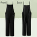 Women Strap Loose Jumpsuit Casual Wide Leg Pants Oversized Cotton Linen Jumpsuits