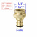 1/2" 3/4" 1" Thread Brass Garden Watering Quick Connector Adapter Copper Hose