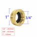 1/2" 3/4" 1" Thread Brass Garden Watering Quick Connector Adapter Copper Hose