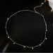 925 Sterling Silver Round Pendant Bead Chain Necklace Women Fine Jewelry