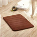 Coral Fleece Bathroom Carpet Water Absorption Non-Slip Memory Foam Floor Mat