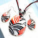 Fashion Jewelry Set Leather Chain Enamel Shell Necklace Earrings Bracelet Jewelry Sets