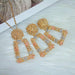 Fashion Statement Geometric Earrings Necklace Set Women Modern Fashion Jewelry