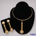 Women Wedding Beads Jewelry Set Gold Fashion Gold Color Bridal Set