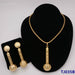 Women Wedding Beads Jewelry Set Gold Fashion Gold Color Bridal Set