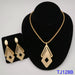 Women Wedding Beads Jewelry Set Gold Fashion Gold Color Bridal Set