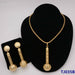 Women Wedding Beads Jewelry Set Gold Fashion Gold Color Bridal Set
