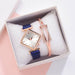 Women Square Watch Magnet Buckle Gradient Color Wristwatches