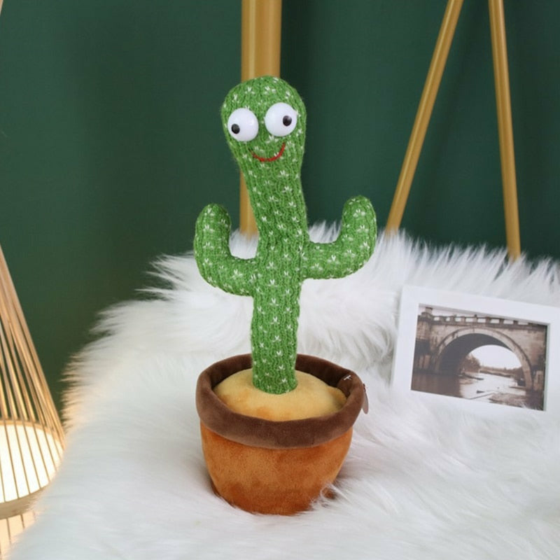 Cactus Toy Funny Electric Dancing Plant Cactus Plush Stuffed Kids Toy ...