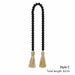 Wooden Home Decoration Handmade Garland Jute Rustic Tassel Wood Bead Garlands