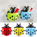 Ladybug Insect Design Toothbrush Toothpaste Holder Wall Suction Rack