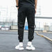Men's Side Pockets Ribbons Cargo Harem Pants Joggers Streetwear Trouser Pants