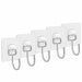 20/10 Pcs Hooks Transparent Strong Self Adhesive Suction Wall Hanger Hooks