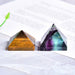 Natural Fluorite Crystal Pyramid Quartz Healing Stone Crystal Tiger Eye Home Decor