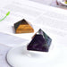 Natural Fluorite Crystal Pyramid Quartz Healing Stone Crystal Tiger Eye Home Decor