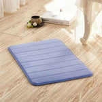 Coral Fleece Bathroom Carpet Water Absorption Non-Slip Memory Foam Floor Mat