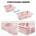 Adjustable Stretchable Refrigerator Organizer Drawer Basket Storage Rack