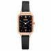 Fashion Square Ladies Watch Bracelet Set Rose Gold Mesh Luxury Women Watches