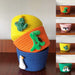 Cartoon Animals Hand Woven Storage Basket Kids Toys Organizer Laundry Baskets