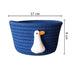 Cartoon Animals Hand Woven Storage Basket Kids Toys Organizer Laundry Baskets