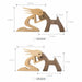 Wood Craft Figurine Desktop Table Ornament Carving Creative Home Office Decoration Pet sculpture