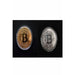 1pc Gold Plated Bitcoin Art Collection Physical Bit BTC Metal Antique Imitation