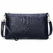 Women's Handbags Split Leather Fashion Alligator Pattern Clutch Bags