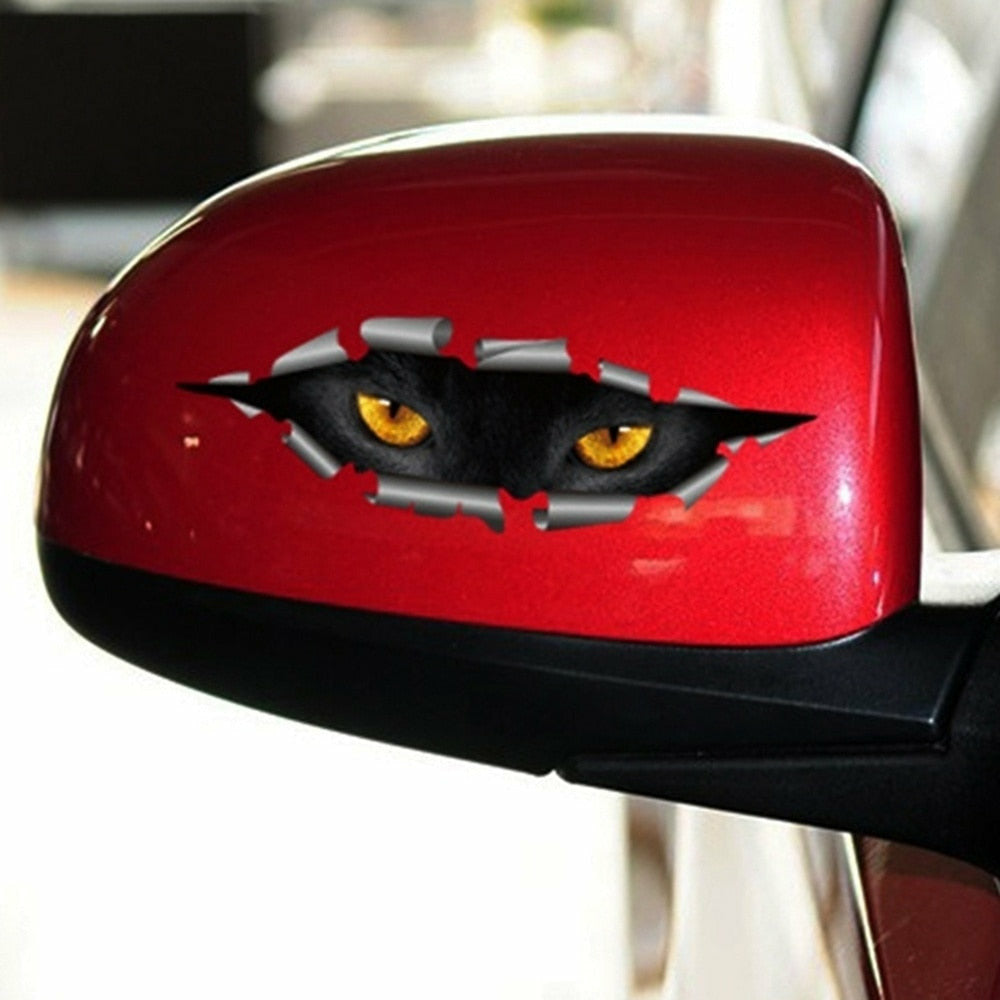 3D Car Wall Styling Eyes Peeking Sticker Waterproof Monster Stickers ...