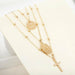 Multilayer Cross Virgin Mary Pendant Goddess Necklace Collier For Women - Atom Oracle