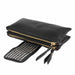 Luxury Women PU Leather Handbag Brand Designer Double Zipper Rivet Clutch Bags