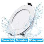 LED Downlight Dimmable 5W 7W 9W 12W 15W Waterproof Recessed LED Lamp Spot Light