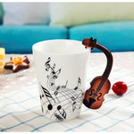 Creative Ceramic Music Mug Coffee Tea Milk Stave Cups with Handle Coffee Mug - Atom Oracle
