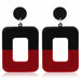 Color Block Earrings Pendants Long Dangle Drop Bead Earring - Atom Oracle