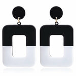 Color Block Earrings Pendants Long Dangle Drop Bead Earring - Atom Oracle