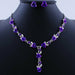 Necklace Earrings Wedding Elegant Jewelry Sets Women Flower Necklace Jewelry