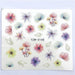 Manicure Nail Art Decoration Pink Flower Water Transfer Nail Sticker - Atom Oracle