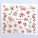 Manicure Nail Art Decoration Pink Flower Water Transfer Nail Sticker - Atom Oracle