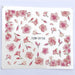 Manicure Nail Art Decoration Pink Flower Water Transfer Nail Sticker - Atom Oracle