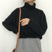 Women Sweater Casual Loose Turtleneck Long Sleeve Crocheted Pullovers Street-wear - Atom Oracle