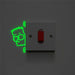 Creative Sneak Peep Luminous Switch Stickers Glow In The Dark Wall Decals Home Decor