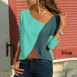 Casual Color Block Patchwork Women Sweatshirt Female Street-Wear Tops - Atom Oracle