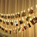 1.5M 3M 6M Photo Clip Holder LED String Lights Decoration Fairy Clips Lights - Atom Oracle