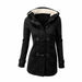 Winter Jacket Women Hooded Winter Coat Fashion Parka Horn Button Coats - Atom Oracle