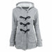 Winter Jacket Women Hooded Winter Coat Fashion Parka Horn Button Coats - Atom Oracle