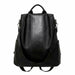 Women Anti-Theft Classic Backpack PU Leather Solid Color Fashion Shoulder Bag - Atom Oracle