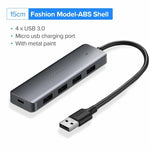 USB 3.0 HUB Multi USB Splitter Port with Micro Charge for PC MacBook - Atom Oracle